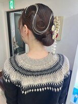 ヘアアンドデイスパ アグー(hair&dayspa AGU)&nbsp;【横須賀中央 AGU】成人式 ヘアセット タイトシニヨン