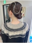 【横須賀中央 AGU】成人式 ヘアセット タイトシニヨン