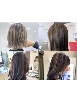 【上大岡駅徒歩3分】ダブルカラー・ハイライトお任せを♪白髪を活かした白髪ぼかしハイライトも大人気！