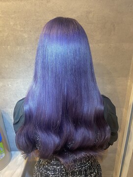 キャラ シャローネ 池袋(Chara Chalone) ケアブリーチダブルカラー/ブルーラベンダー/ネイビーラベンダー