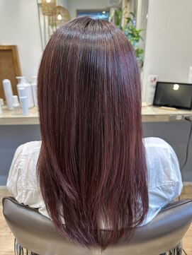 コノアラボ 守谷店(Conoah labo) カシスピンク/デザインカラー/ロング/ピンクベージュ