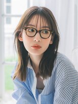 くびれ/シースルー/切りっぱなし/透明感/ブラウン/ベージュ