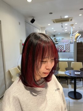 ドイ(DOI) アンブレラカラー　ボルドー×ブラック