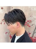 刈り上げセンターパート