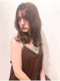 ミディアム×ゆるふわ××切りっぱなし 20代30代40代