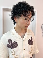 パーク 福岡天神西通り店(parc)&nbsp;メンズパーマ スパイラルパーマ ウルフパーマ センターパート