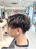 韓国ヘアカルマパーマコンマバングセンターパート波巻きツイスパ