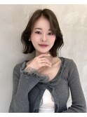 ♪顔周り レイヤー 韓国ボブ 縮毛矯正 髪質改善