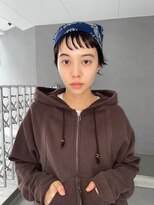 ホネン(honen)&nbsp;刈り上げボブショートボブマロンベージュアプリコットオレンジ