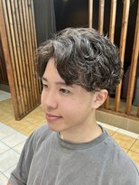 クオリス 上板橋店(QUALIS) 爽やか◎シャドウパーマ刈り上げ×波巻きパーマで垢抜け