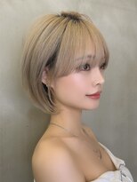ロンド ストラーダ 心斎橋(Lond strada)&nbsp;レイヤーボブ×ハイトーン[心斎橋/髪質改善]