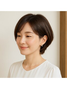 スープレックス ヘアーデザイン(SOUPREX HAIR DESIGN) ミセス ナチュラルショートボブ 20代 30代 40代 50代 60代