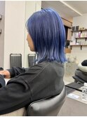 ケアブリーチネイビーブルーカラー