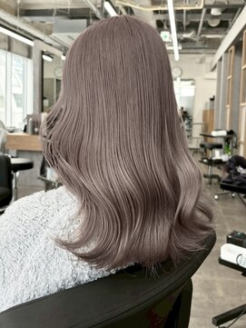 グレーブラウン/ダブルカラー/ブリーチ