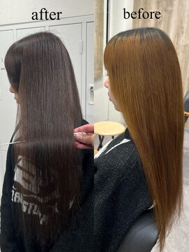 【innocence】西宮/髪質改善カラー/モカグレージュ@宮本