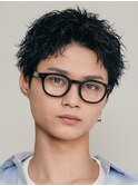 原宿ツイストスパイラルパーマ短髪スパイキーショート刈り上げ
