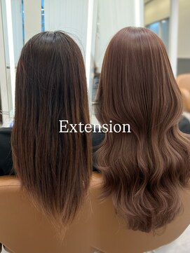 ログ オモテサンドウ(L.O.G OMOTESANDO) ブリーチなしブラウンミルクティーブラウンシールエクステ