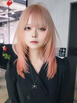 アルバム 銀座(ALBUM GINZA)&nbsp;前髪カットくびれミディダブルカラーハイトーン_F21412