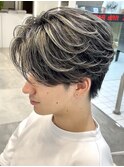 札幌ニュアンスパーマカルマパーマハイライトカラー毛流れヘア