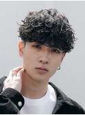 原宿シャドウパーマ無造作パーマラウンドマッシュウルフ刈り上げ