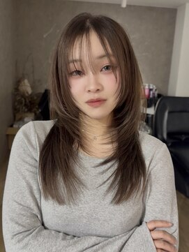 エトワ 中央店(etoi) 大分韓国かき上げレイヤーカット大人レイヤー顔まわりレイヤー
