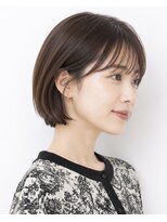 セン バイ エント(sen by emt) ミニボブ×白髪も染まるダークブラウンで艶ボブ!