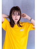 siena シースルーバング×透け感ベージュ