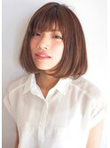 ベージュカラーのナチュラルボブ / ロミー本厚木