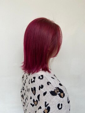 トップヘアー スパアンドリラクゼーション 安城(spa&relaxation) 色落ちも綺麗なルビーピンク