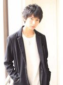 黒髪マッシュショートでスタイリングも簡単☆