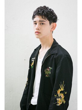 アカ(ACA) メンズ バーバー パーマ マッシュ ツイスト スパイラル