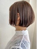 高知 南国市 BiBi hills 丸みショートボブ×耳かけ
