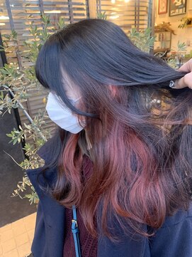 マヒカ(MAGICA) パープルレッドインナーカラー