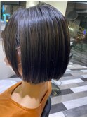 髪質改善/切りっぱなしボブ/美髪/30代40代/［人形町］