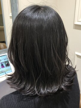 フレーム へアアンドトリートメント 天王寺北口店(FRAME) [FRAME 天王寺北口店] 艶カラー透け感ブラック