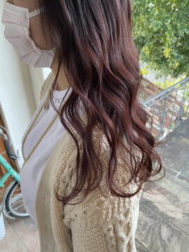 パディントン(Paddington) ブリーチ無しで作る、ガールズ・ダークチェリー☆