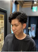 【銀座理容室】カジュアルパーマスタイル