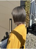 透明感ツヤグレージュ【グレージュカラー/ハイトーン】