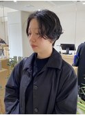 ハンサムショート　ニュアンスパーマ　くせ毛風パーマ