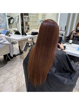 ケンジ 平塚 アネッタ(KENJE annetta) 大人愛されピンク　艶感抜群　暖色カラー　【ブリーチ1回】