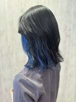 テトテ 門戸厄神店(tetote)&nbsp;【tetote門戸厄神】 インナーカラーブルー/デザインカラー