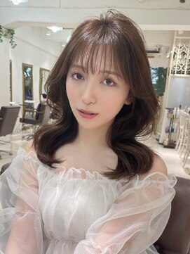 フォルテ 表参道店(FORTE) 【フォルテ千鶴】ウェットヘア/オリーブベージュ/レイヤーカット