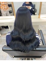 ブレンド 渋谷(BLend)&nbsp;縮毛矯正.レイヤーカット.ブルーブラック.髪質改善. ヘアカラー