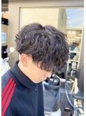 波巻きパーマ