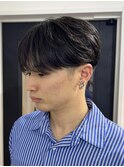 三重桑名ニュアンスパーマシースルーマッシュ緩めセンターパート