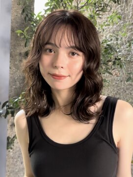 メゾンアクア 表参道(Maison ACQUA) +ウェーブミディアム似合わせカットミディアムパーマボブパーマ