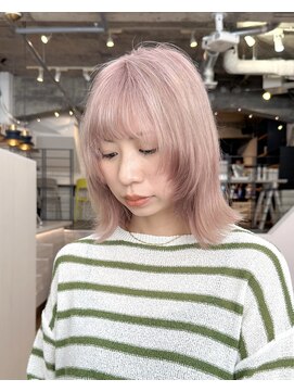 マーケット(MARKET) ピンクベージュ×レイヤーカット