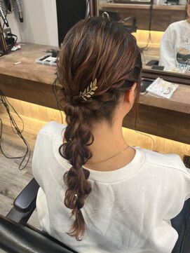 ヘアセット アリエス 新宿駅前店(aries) *.編みおろし.*