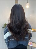 グレージュブルージュベージュカラー顔周りレイヤーカット韓国