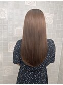 サンドベージュストレート